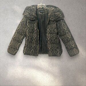 Nine West Textile puffer jacket with geometric pattern Size Medium